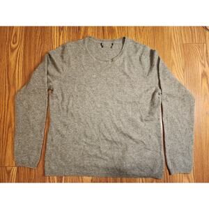 TJX 100% Cashmere Sweater Heather Grey Ladies Size M/L